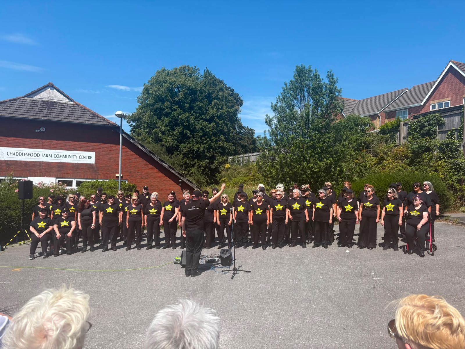 Plymouth Rockies in singing in Plympton!